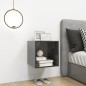 vidaXL Armario de pared madera contrachapada gris brillo 37x37x37 cm vidaXL Armario de pared madera contrachapada gris brillo 37x37x37 cm