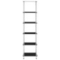 vidaXL Estantería 6 niveles cristal templado negro 40x40x160 cm vidaXL Estantería 6 niveles cristal templado negro 40x40x160 cm