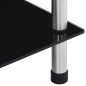 vidaXL Estantería 6 niveles cristal templado negro 40x40x160 cm vidaXL Estantería 6 niveles cristal templado negro 40x40x160 cm