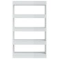vidaXL Estantería/divisor madera ingeniería blanco brillo 80x30x135 cm vidaXL Estantería/divisor madera ingeniería blanco brillo 80x30x135 cm