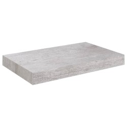 vidaXL Estante flotante de pared gris hormigón MDF 23x23,5x3,8 cm