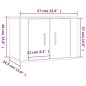 vidaXL Set de muebles para TV 4 pzas madera contrachapada gris Sonoma