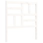 vidaXL Estructura de cama individual con cabecero madera maciza blanco vidaXL Estructura de cama individual con cabecero madera maciza blanco