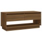 vidaXL Mueble de TV madera de ingeniería marrón roble 102x41x44 cm