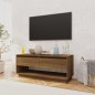 vidaXL Mueble de TV madera de ingeniería marrón roble 102x41x44 cm