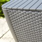 Keter Mesa auxiliar de jardín Luzon mimbre plano color capuchino Keter Mesa auxiliar de jardín Luzon mimbre plano color capuchino