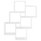 vidaXL Estante cubo de pared contrachapado blanco brillante 78x15x93cm vidaXL Estante cubo de pared contrachapado blanco brillante 78x15x93cm