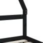 vidaXL Estructura de cama niños con cajones madera pino negro 80x200cm vidaXL Estructura de cama niños con cajones madera pino negro 80x200cm