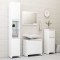 vidaXL Juego de muebles de baño 3 piezas madera ingeniería blanco vidaXL Juego de muebles de baño 3 piezas madera ingeniería blanco