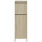 vidaXL Juego de muebles de baño 4 pzas madera ingeniería roble Sonoma