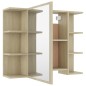 vidaXL Juego muebles de baño 4 pzas madera de ingeniería roble Sonoma vidaXL Juego muebles de baño 4 pzas madera de ingeniería roble Sonoma
