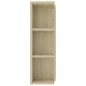 vidaXL Juego muebles de baño 4 pzas madera de ingeniería roble Sonoma vidaXL Juego muebles de baño 4 pzas madera de ingeniería roble Sonoma