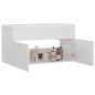 vidaXL Mueble con lavabo madera de ingeniería blanco brillante vidaXL Mueble con lavabo madera de ingeniería blanco brillante