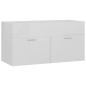 vidaXL Mueble con lavabo madera de ingeniería blanco brillante vidaXL Mueble con lavabo madera de ingeniería blanco brillante