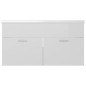 vidaXL Mueble con lavabo madera de ingeniería blanco brillante vidaXL Mueble con lavabo madera de ingeniería blanco brillante