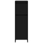 vidaXL Juego de muebles de baño 4 pzas madera de ingeniería negro vidaXL Juego de muebles de baño 4 pzas madera de ingeniería negro