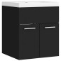 vidaXL Mueble con lavabo madera de ingeniería negro vidaXL Mueble con lavabo madera de ingeniería negro