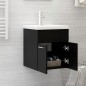 vidaXL Mueble con lavabo madera de ingeniería negro vidaXL Mueble con lavabo madera de ingeniería negro