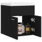 vidaXL Mueble con lavabo madera de ingeniería negro vidaXL Mueble con lavabo madera de ingeniería negro
