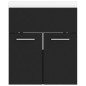 vidaXL Mueble con lavabo madera de ingeniería negro vidaXL Mueble con lavabo madera de ingeniería negro