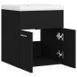 vidaXL Mueble con lavabo madera de ingeniería negro vidaXL Mueble con lavabo madera de ingeniería negro