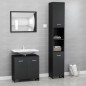 vidaXL Juego muebles de baño 3 pzas madera de ingeniería negro vidaXL Juego muebles de baño 3 pzas madera de ingeniería negro