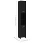 vidaXL Juego muebles de baño 3 pzas madera de ingeniería negro vidaXL Juego muebles de baño 3 pzas madera de ingeniería negro
