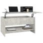vidaXL Mesa de centro madera contrachapada gris hormigón 80x50x40 cm vidaXL Mesa de centro madera contrachapada gris hormigón 80x50x40 cm