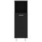vidaXL Juego de muebles de baño 4 pzas madera ingeniería negro vidaXL Juego de muebles de baño 4 pzas madera ingeniería negro