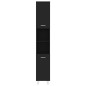 vidaXL Juego de muebles de baño 4 pzas madera ingeniería negro vidaXL Juego de muebles de baño 4 pzas madera ingeniería negro