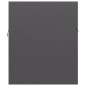 vidaXL Mueble con lavabo madera de ingeniería gris brillante vidaXL Mueble con lavabo madera de ingeniería gris brillante
