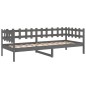 vidaXL Sofá cama madera maciza de pino gris 90x200 cm vidaXL Sofá cama madera maciza de pino gris 90x200 cm