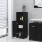 vidaXL Juego muebles de baño 3 pzas madera de ingeniería negro vidaXL Juego muebles de baño 3 pzas madera de ingeniería negro
