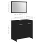 vidaXL Juego muebles de baño 3 pzas madera de ingeniería negro vidaXL Juego muebles de baño 3 pzas madera de ingeniería negro