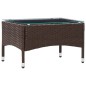 vidaXL Mesa de centro de ratán sintético marrón 60x40x36 cm vidaXL Mesa de centro de ratán sintético marrón 60x40x36 cm