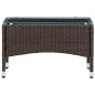 vidaXL Mesa de centro de ratán sintético marrón 60x40x36 cm vidaXL Mesa de centro de ratán sintético marrón 60x40x36 cm