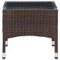 vidaXL Mesa de centro de ratán sintético marrón 60x40x36 cm vidaXL Mesa de centro de ratán sintético marrón 60x40x36 cm