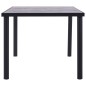 vidaXL Mesa de comedor de MDF negro y gris hormigón 200x100x75 cm vidaXL Mesa de comedor de MDF negro y gris hormigón 200x100x75 cm