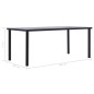 vidaXL Mesa de comedor de MDF negro y gris hormigón 200x100x75 cm vidaXL Mesa de comedor de MDF negro y gris hormigón 200x100x75 cm