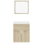 vidaXL Juego de muebles de baño madera de ingeniería roble Sonoma vidaXL Juego de muebles de baño madera de ingeniería roble Sonoma