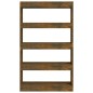 vidaXL Estantería/divisor madera ingeniería roble ahumado 80x30x135 cm vidaXL Estantería/divisor madera ingeniería roble ahumado 80x30x135 cm