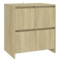 vidaXL Aparador de madera contrachapada roble Sonoma 70x41x75 cm vidaXL Aparador de madera contrachapada roble Sonoma 70x41x75 cm