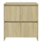 vidaXL Aparador de madera contrachapada roble Sonoma 70x41x75 cm vidaXL Aparador de madera contrachapada roble Sonoma 70x41x75 cm