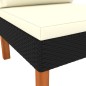 vidaXL Sofá central de ratán sintético y madera maciza de eucalipto vidaXL Sofá central de ratán sintético y madera maciza de eucalipto