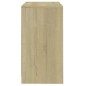 vidaXL Aparador de madera contrachapada roble Sonoma 70x41x75 cm vidaXL Aparador de madera contrachapada roble Sonoma 70x41x75 cm