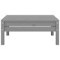 vidaXL Conjunto de muebles de jardín 3 piezas madera maciza pino gris vidaXL Conjunto de muebles de jardín 3 piezas madera maciza pino gris
