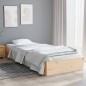 vidaXL Estructura de cama madera maciza 75x190 cm