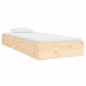 vidaXL Estructura de cama madera maciza 75x190 cm