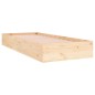 vidaXL Estructura de cama madera maciza 75x190 cm