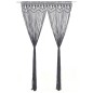 vidaXL Cortina de macramé algodón gris antracita 140x240 cm vidaXL Cortina de macramé algodón gris antracita 140x240 cm